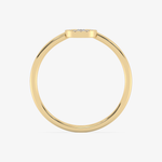 Klasyczny Pierścionek w Kształcie Łzy - Venetia Jewels - 14K złoto z brylantami