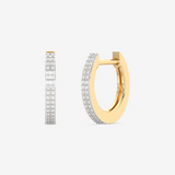 Kolczyki Brylantowe Obręcze żółty - Venetia Jewels - 14K złoto z brylantami