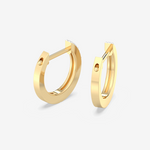 Kolczyki Brylantowe Obręcze - Venetia Jewels - 14K złoto z brylantami