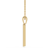 Złota zawieszka z brylantami i szafirami w kolorach tęczy