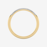 Złota Obrączka z Paskiem Brylantów - Venetia Jewels - 14K złoto z brylantami