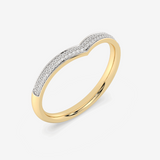 Błyszczący Pierścionek z Brylantami żółty - Venetia Jewels - 14K złoto z brylantami