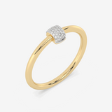 Pierścionek z Brylantami w Centrum żółty - Venetia Jewels - 14K złoto z brylantami