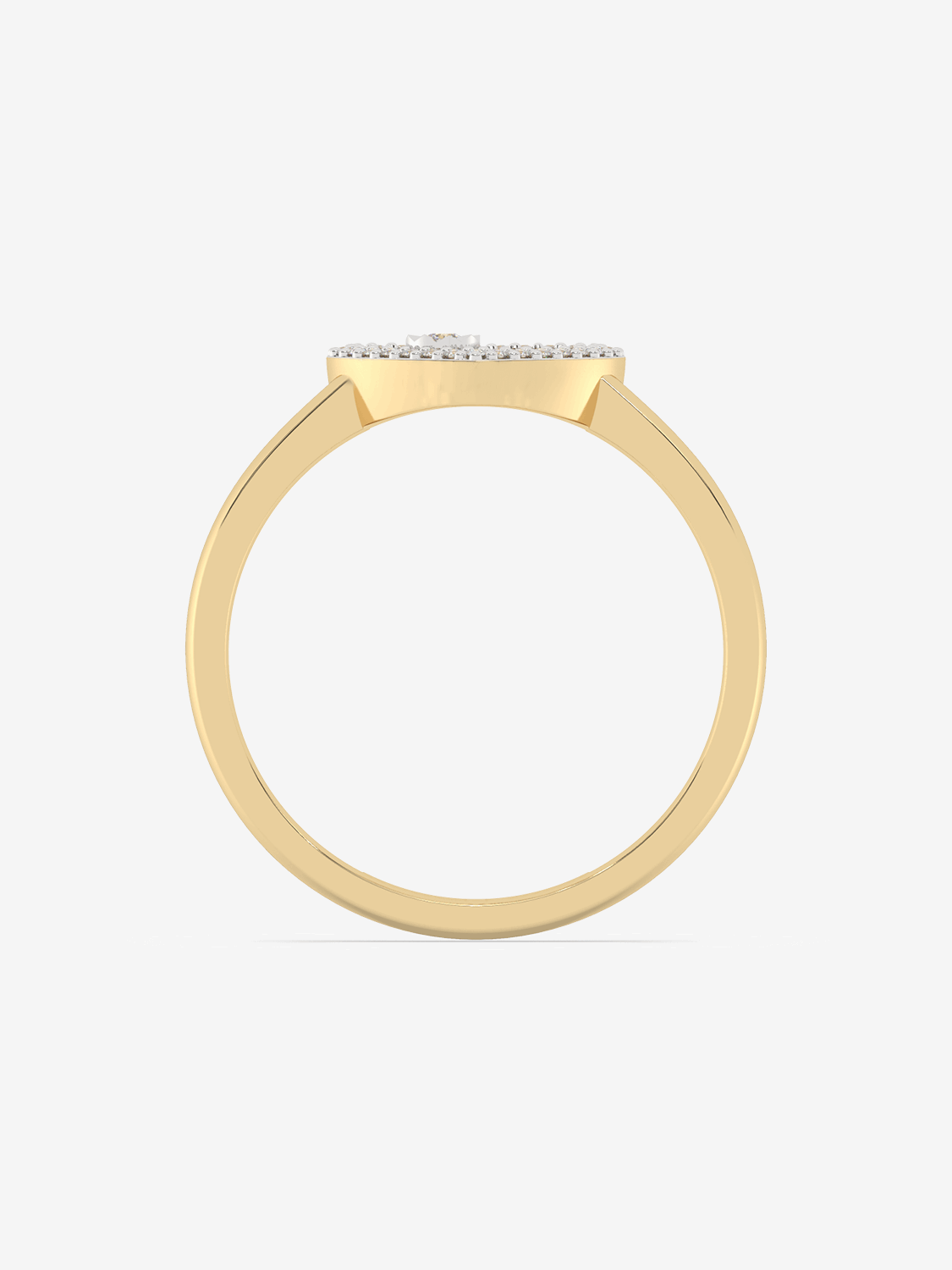 Pierścionek z Brylantowym Sercem - Venetia Jewels - 14K złoto z brylantami