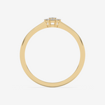 Pierścionek z Brylantowym Kwiatem - Venetia Jewels - 14K złoto z brylantami