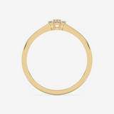 Pierścionek z Brylantowym Kwiatem - Venetia Jewels - 14K złoto z brylantami