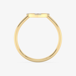 Klasyczny Pierścionek w Kształcie Serca - Venetia Jewels - 14K złoto z brylantami