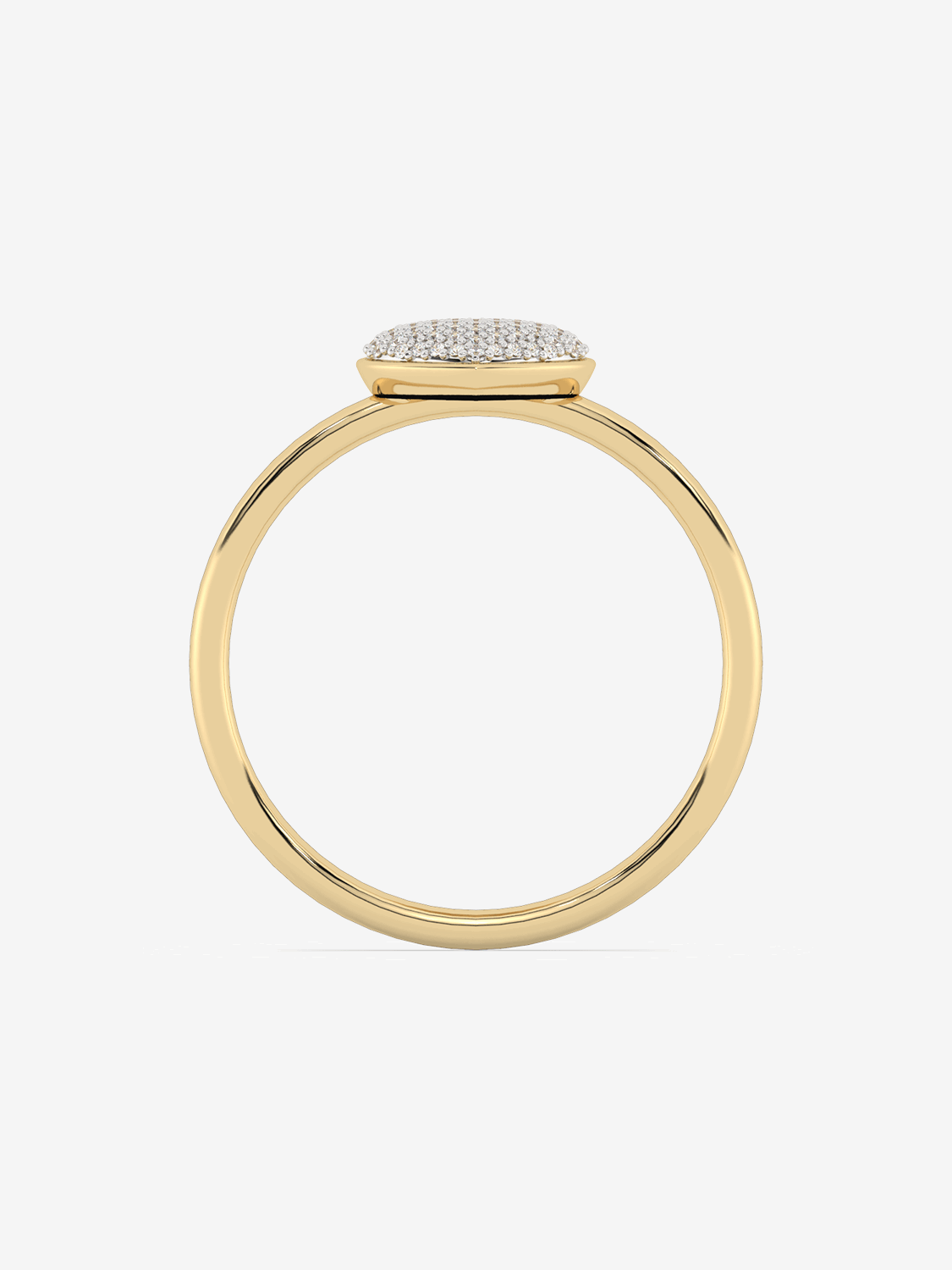 Pierścionek z Brylantowym Sercem - Venetia Jewels - 14K złoto z brylantami