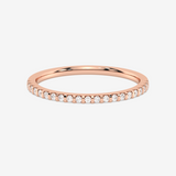 Złota Obrączka z Brylantami Różowy - Venetia Jewels - 14K złoto z brylantami