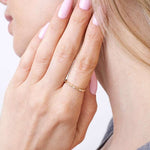 Obrączka z Brylantami z Motywem Oka - Venetia Jewels - 14K złoto z brylantami