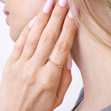 Obrączka z Brylantami z Motywem Oka - Venetia Jewels - 14K złoto z brylantami