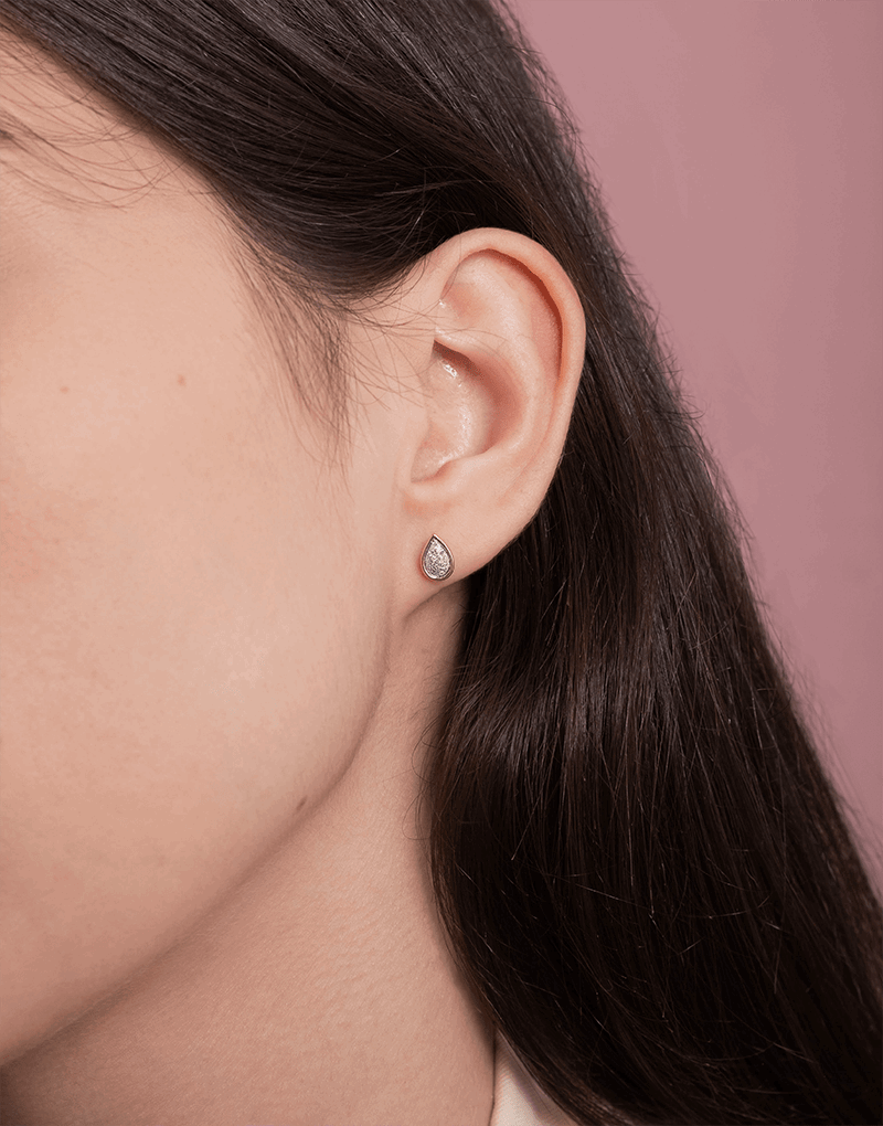 Brylantowe Kolczyki w Kształcie Gruszki - Venetia Jewels - 14K złoto z brylantami