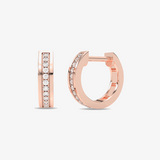 Kształtne Kolczyki z Brylantami Różowy - Venetia Jewels - 14K złoto z brylantami