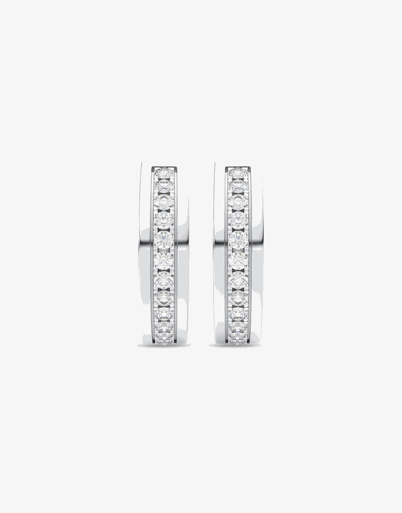 Kształtne Kolczyki z Brylantami - Venetia Jewels - 14K złoto z brylantami