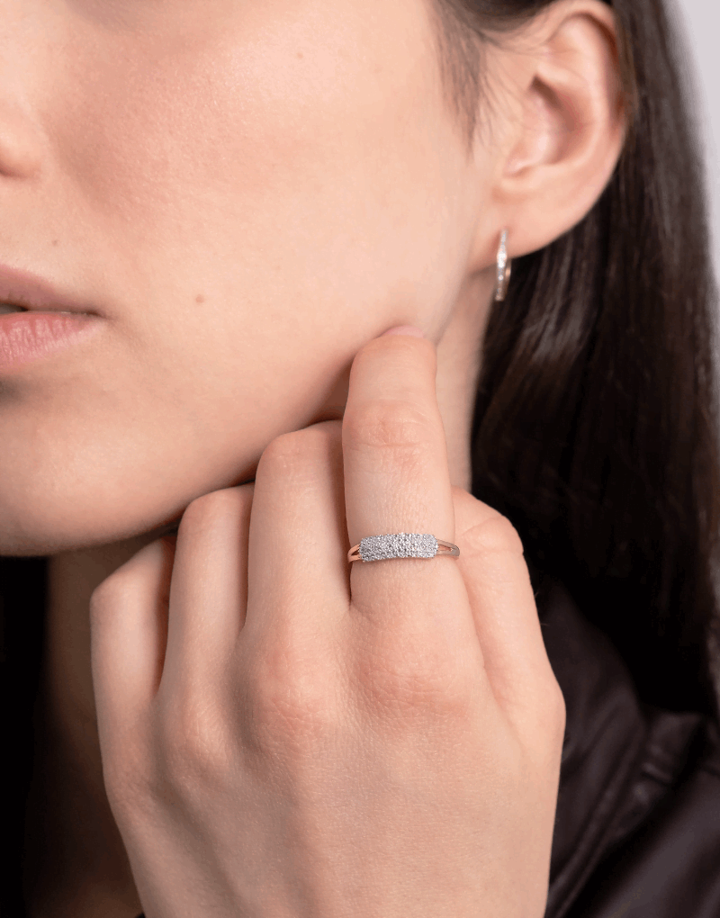 Pierścionek Koktajlowy z Brylantami - Venetia Jewels - 14K złoto z brylantami