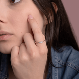 Pierścionek z Brylantami w Kształt Oka - Venetia Jewels - 14K złoto z brylantami