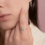 Pierścionek z Brylantowymi Obręczami - Venetia Jewels - 14K złoto z brylantami