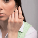 Klasyczny Pierścionek z Niebieskim Szafirem - Venetia Jewels - 14K złoto z brylantami