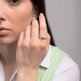 Klasyczny Pierścionek z Niebieskim Szafirem - Venetia Jewels - 14K złoto z brylantami