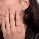 Klasyczny Pierścionek z Brylantami - Venetia Jewels - 14K złoto z brylantami