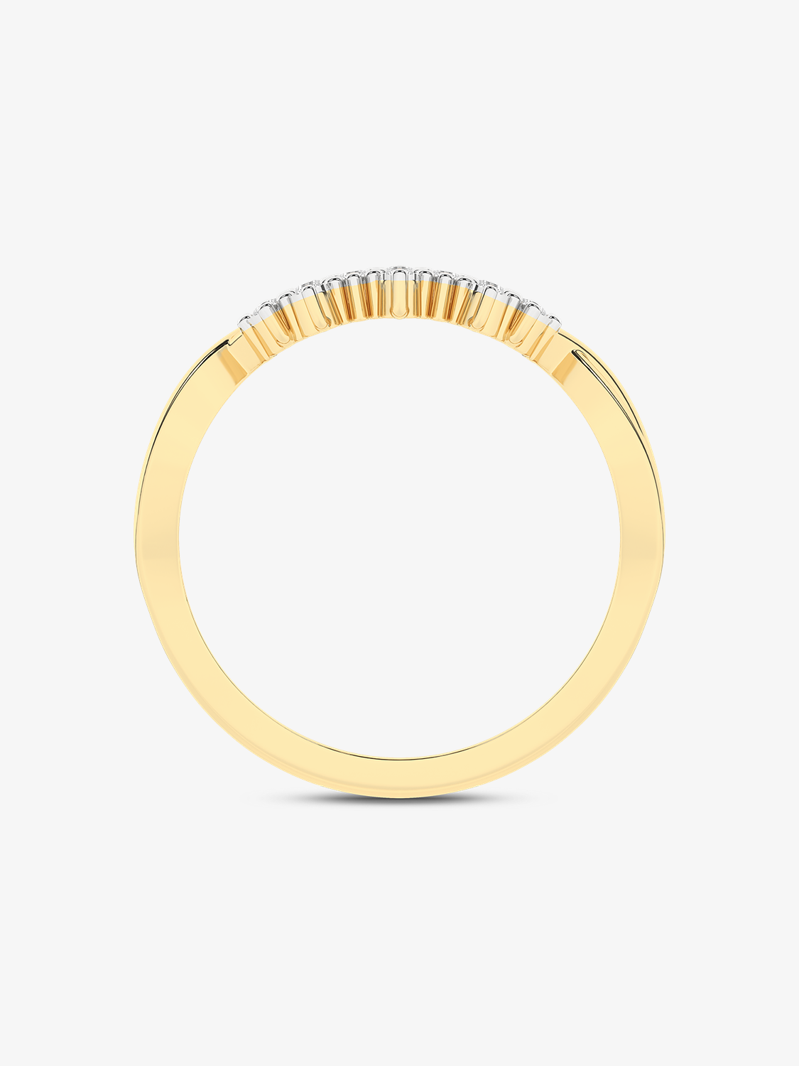 Złoty pierścionek z brylantami od Venetia Jewels, elegancki i lśniący, idealny na specjalne okazje