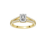 Złoty pierścionek z brylantami od Venetia Jewels z eleganckim blaskiem i wyszukanym designem