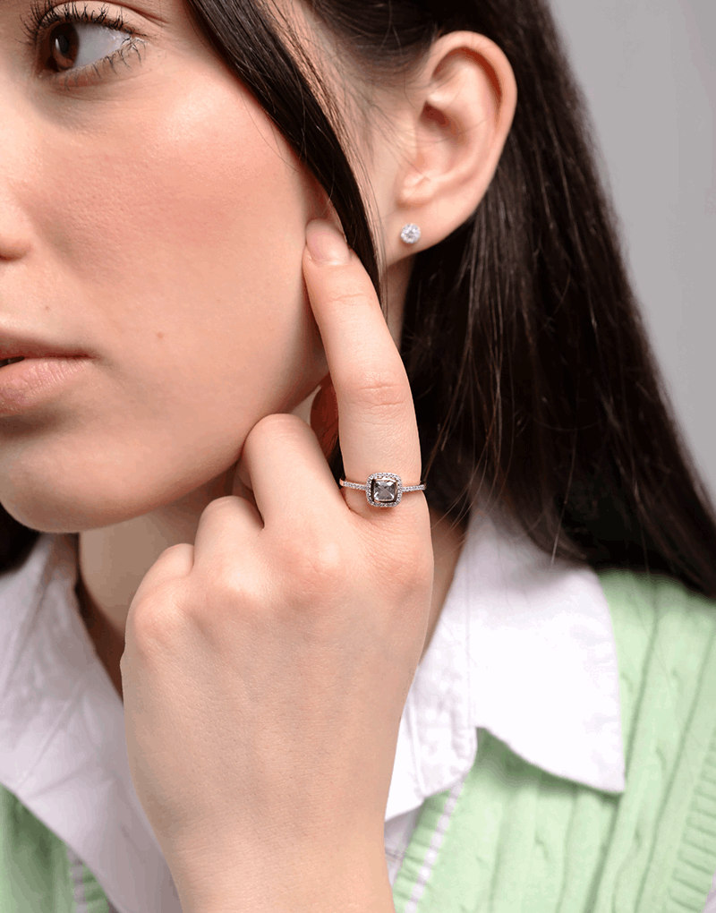 Pierścionek z Różowym Turmalinem i Brylantami - Venetia Jewels - 14K złoto z brylantami