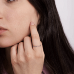 Obrączka z Paskiem Brylantów - Venetia Jewels - 14K złoto z brylantami