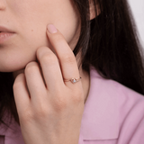 Pierścionek z Brylantowym Sercem - Venetia Jewels - 14K złoto z brylantami