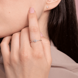 Klasyczny Pierścionek z Brylantami - Venetia Jewels - 14K złoto z brylantami