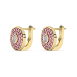 Różowe Kolczyki Vintage