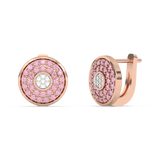 Różowe Kolczyki Vintage