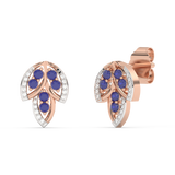 Kolczyki Sztyfty z Niebieskimi Szafirami - Venetia Jewels