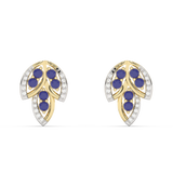 Kolczyki Sztyfty z Niebieskimi Szafirami - Venetia Jewels