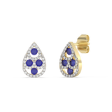 Kolczyki z szafirami w Kształcie Łezki