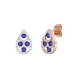 Kolczyki z szafirami w Kształcie Łezki