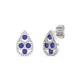 Kolczyki z szafirami w Kształcie Łezki
