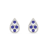 Kolczyki z szafirami w Kształcie Łezki