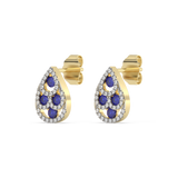 Kolczyki z szafirami w Kształcie Łezki