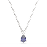 Zawieszka z Szafirem w Kształcie Łezki