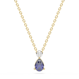 Zawieszka z Szafirem w Kształcie Łezki