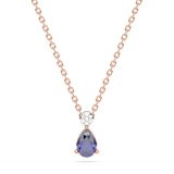 Zawieszka z Szafirem w Kształcie Łezki