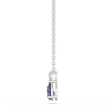 Zawieszka z Szafirem w Kształcie Łezki