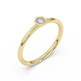 Złoty Pierścionek z Brylantem