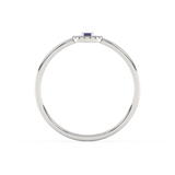 Złoty Pierścionek z Niebieskim Szafirem