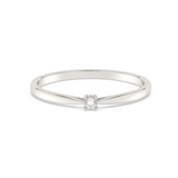 Elegancki Pierścionek z Brylantem