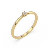 Elegancki Pierścionek z Brylantem