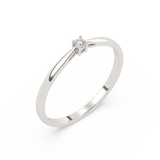 Elegancki Pierścionek z Brylantem