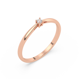 Elegancki Pierścionek z Brylantem