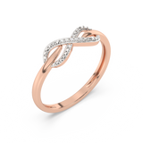 Brylantowy Pierścionek Infinity Ring